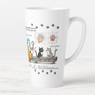 Tasse Latte Machine à assembler les chats drôles