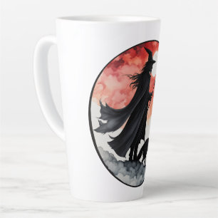 Tasse Latte Magicien avec un Loup - Amusement de fan d'Hallowe