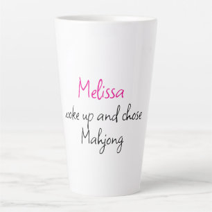 Tasse Latte Mahjong Personnalisé Créatif Drôle Nom