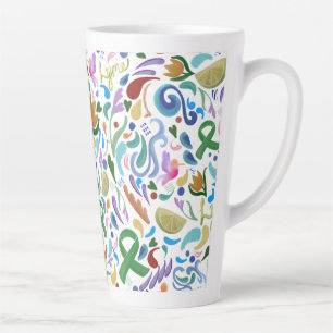 Tasse Latte Maladie de Lyme Soutien Limites du ruban #lyme