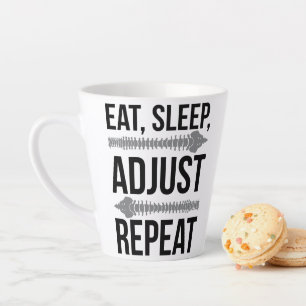Tasse Latte Mangez, Dormez, Ajustez, Répétez La Vie Chiropra