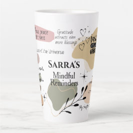Tasse Latte Manifestation de rappel