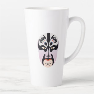 Tasse Latte Maquillage d'opéra de Pékin Zhang Fei