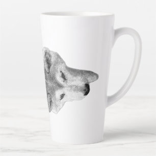 Tasse Latte Marcher dans le silence