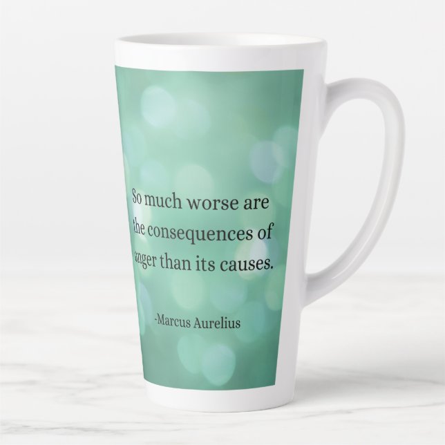 Tasse Latte Marcus Aurelius : Conquérir la colère, Trouver la  (Droite)