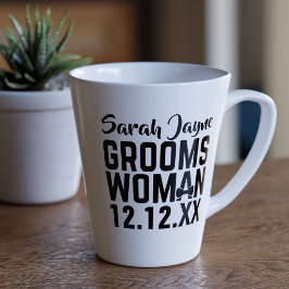Tasse Latte Mariage moderne Favor Groomswoman