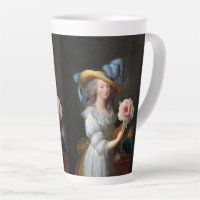 Marie Antoinette avec fleur d'anémone rose