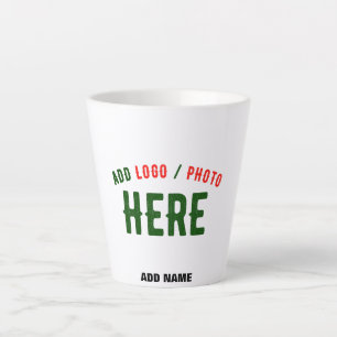 TASSE LATTE MARQUE BLANCHE MODERNE ET PERSONNALISABLE VÉRIFIÉE