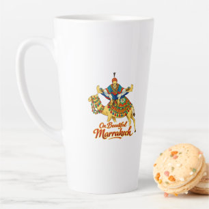 Tasse Latte Marrakech Maroc Design Vibrant Voyage Art