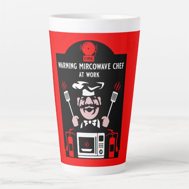 Tasse Latte Mauvais cadeau de Cook (Devant)