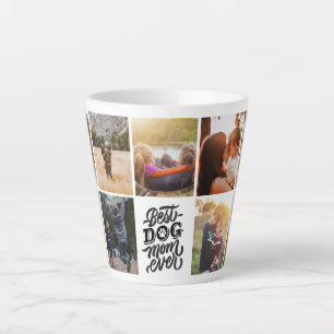 Tasse Latte Meilleur Chien Maman Jamais Personnalisé Photo Col