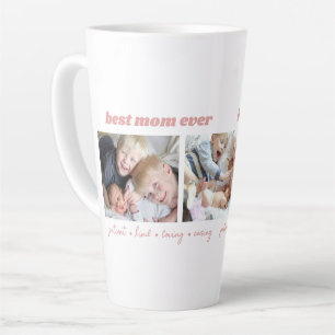 Tasse Latte Meilleur Collage photo de Maman