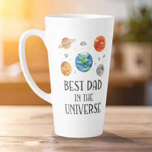Tasse Latte Meilleur Papa de l'Univers Citation Drôle Fête des