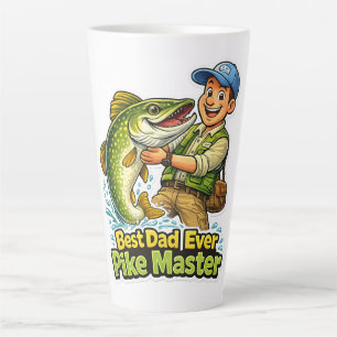 Tasse Latte Meilleur Papa du Monde Maître Pike drôle de dessin