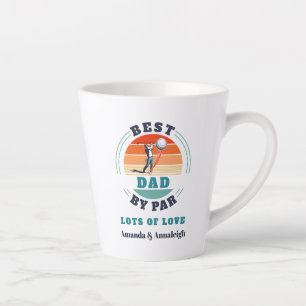 Tasse Latte Meilleur Papa Par Par Retro Personnalisé De Filles