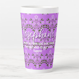 Tasse Latte Meilleure amie disant Astor Bouquet Lavande