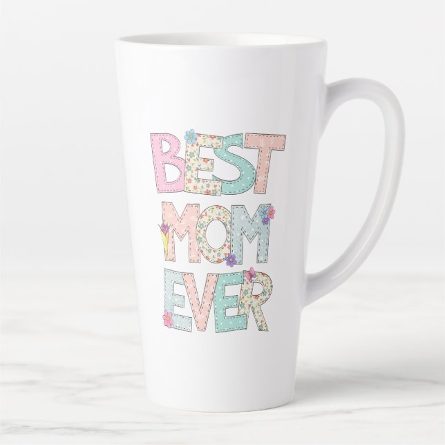 Tasse Latte Meilleure maman jamais (Droite)