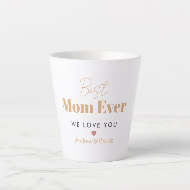 Tasse Latte Meilleure maman jamais (Devant)