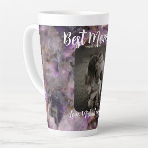 Tasse Latte Meilleure maman jamais marbre de quartz violet Abs