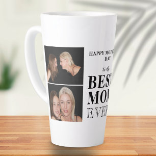 Tasse Latte Meilleure maman Joyeuse maman`s Day 2 Collage phot