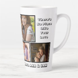 Tasse Latte Meilleure MOM personnalisée jamais multiphoto
