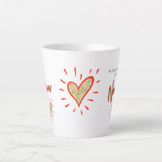 Tasse Latte Meilleure Vierge, grand-mère italienne, Coeurs