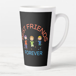 TASSE LATTE MEILLEURES AMIES POUR TOUJOURS, AMITIÉ, JOURNÉE DE