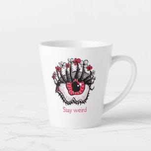 Tasse Latte Mélange des yeux mal Déplaisant Psychédélique Horr