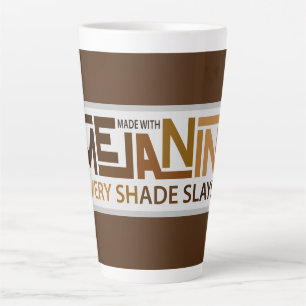 Tasse Latte Mélanine Chaque Ombre Étalée