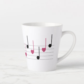 Tasse Latte Mélodie de l'amour (linéaire)