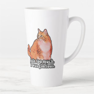 Tasse Latte Mème de chat grincheux pour les amateurs de chat e
