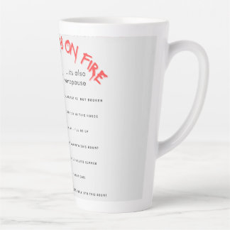 Tasse Latte Ménopause Musique Tiré