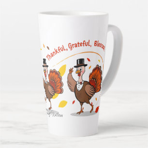 Tasse Latte Merci béni Bon thanksgiving gracieux