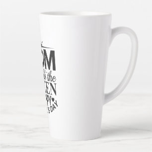 Tasse Latte Mère Cadeau Maman Tu Es Reine