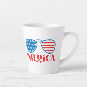 Tasse Latte 'Merica - 4 juillet