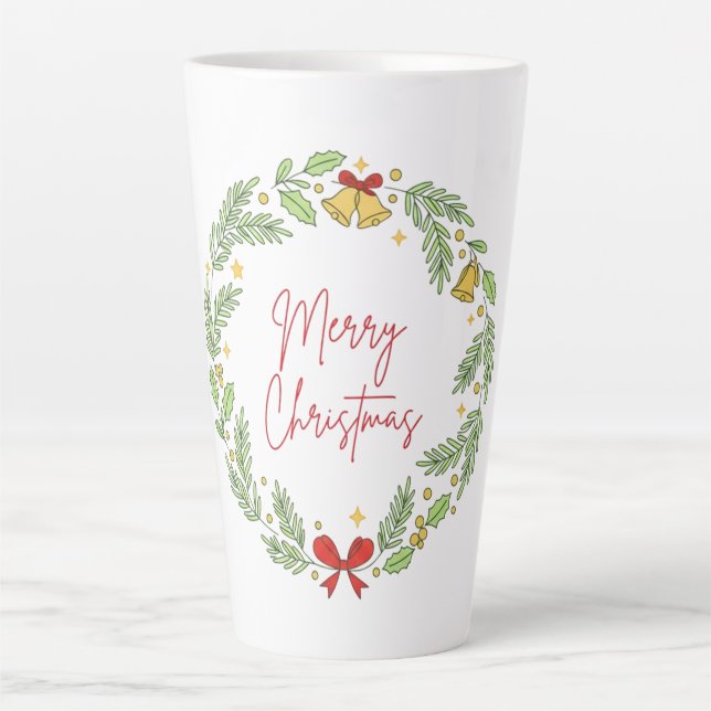 Tasse Latte Merry Christmas (Devant)