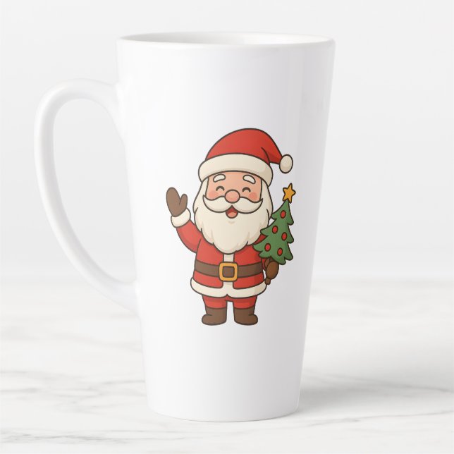 Tasse Latte Merry Christmas Bruh Santa  (Gauche)