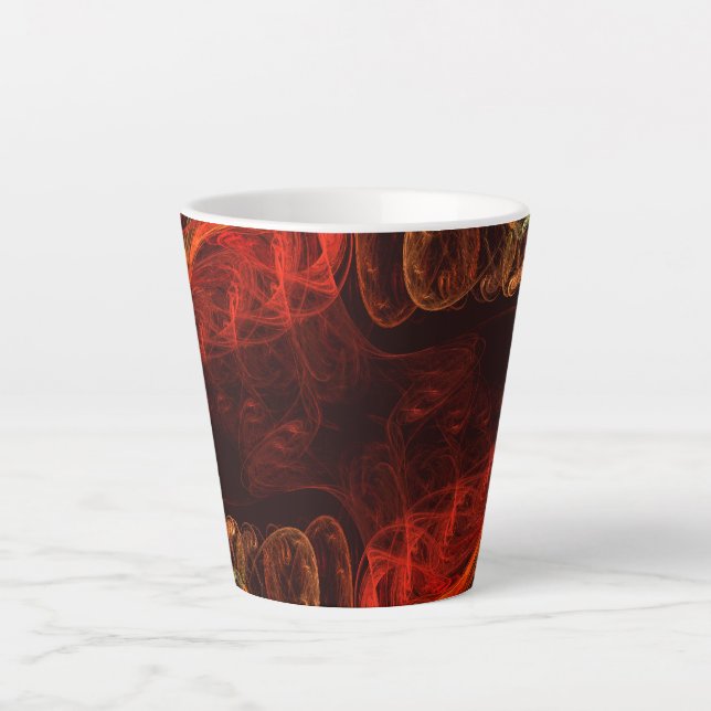 Tasse Latte Métamorphose Art Abstrait (Devant)