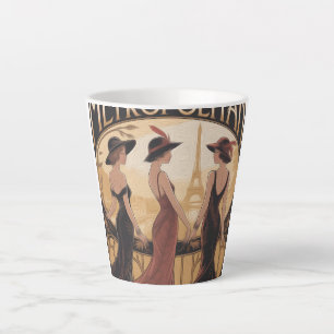 Tasse latte Metropolitan Art Nouveau