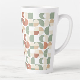 Tasse Latte Mid Century Geometric 