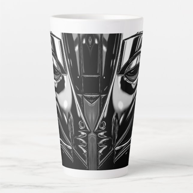 Tasse Latte Midnight Metal Portrait (Devant)