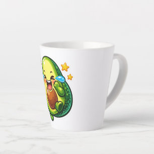 Tasse Latte Mignon Avocat Kawaii Rire Pleurs de Joie S