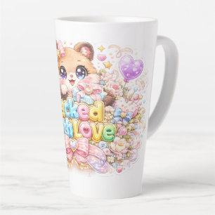 Tasse Latte Mignon Kawaii Rempli d'Amour Ours en Peluche Paste