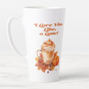 Tasse Latte Mignonne et tendance "Je t'aime, genre, un Latte !