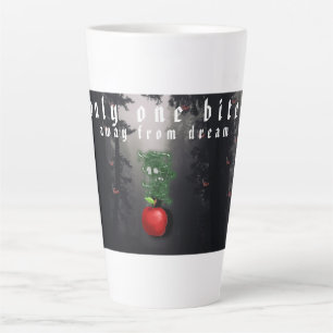 Tasse Latte Mikitiez crâne rouge toxique pomme vegan été