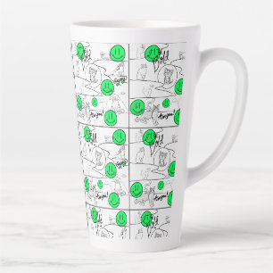 Tasse Latte Mikitiez meow été fêter plage
