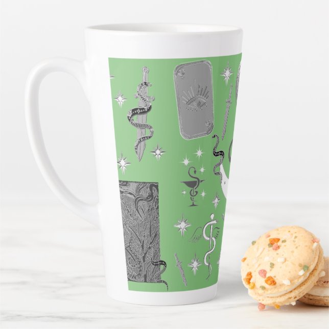 Tasse Latte Mikitiez serpent serpent magie sorcière (En situation)