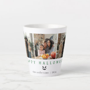 Tasse Latte Minimaliste moderne Éffrayant Happy Halloween 3 Ph