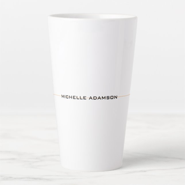 Tasse Latte Minimaliste spécial unique moderne (Devant)