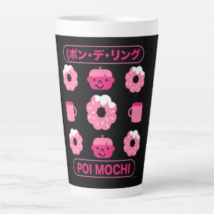 Tasse Latte Mochi Donuts Poi Mochi Et Café